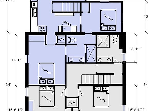 Apt 201 - Floor Plan