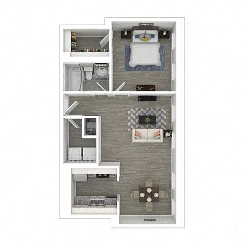 Floor plan Gayoso House - gh-A3C