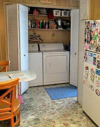 INDOOR LAUNDRY OFF KITCHEN
