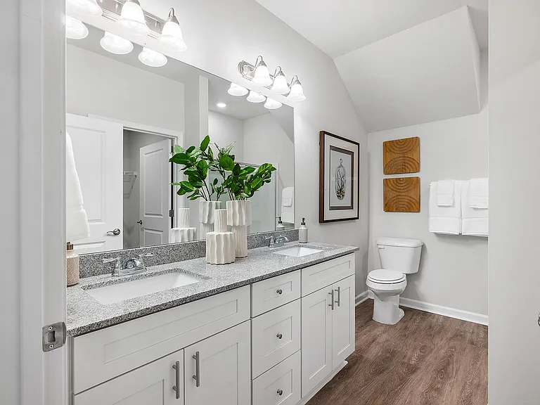 Bathroom with Dual Vanity