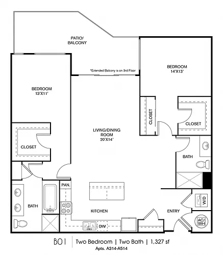 Floor plan B01