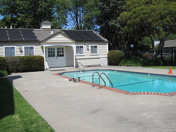 Clubhouse with a large pool