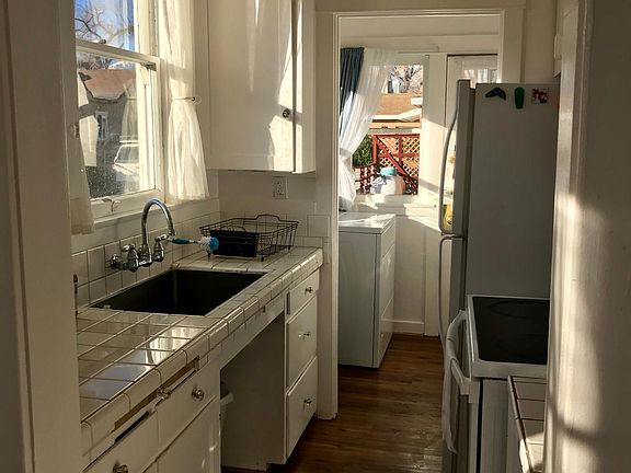 looking into the kitchen from the living room