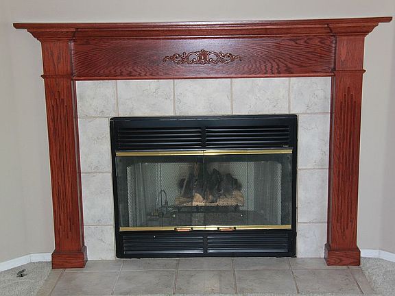 Elegant fireplace