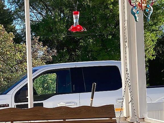 Swing on front porch