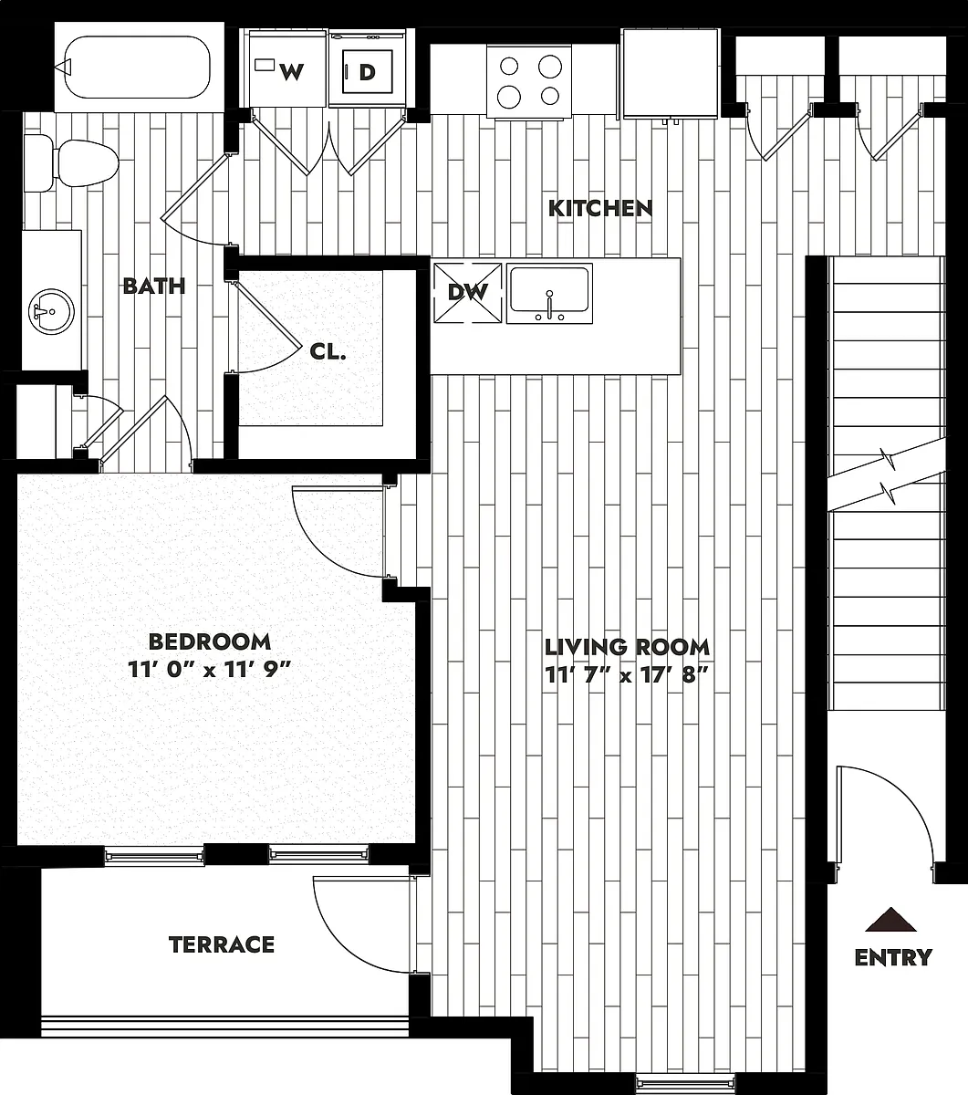 Floor plan 1B