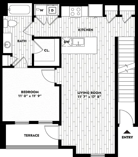 Floor plan 1B