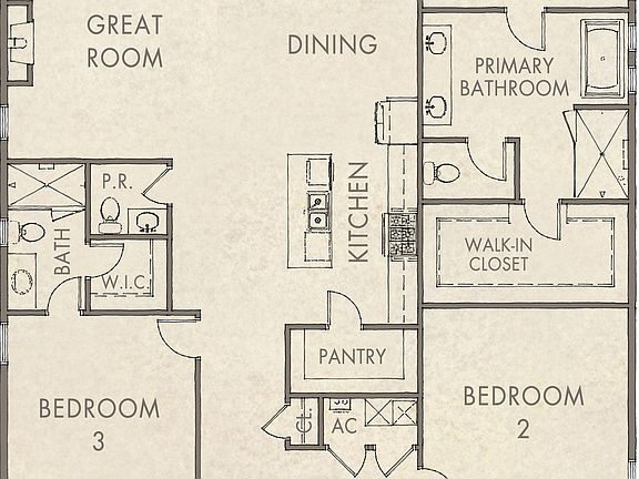 Royal Fern with Study- Floorplan