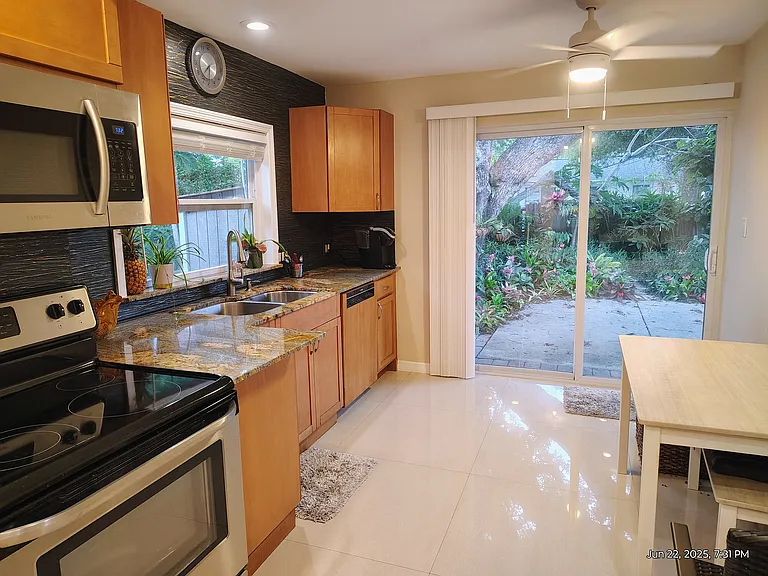 kitchen and dining area