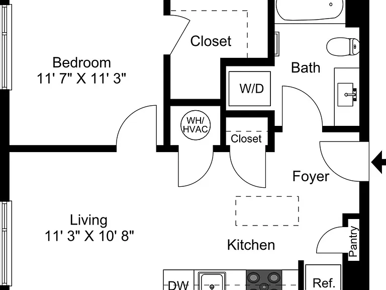 1 Bedroom Type G 1 Bedroom Type G