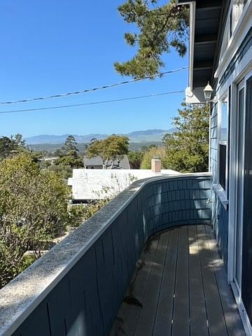 Front deck views from primary bedroom