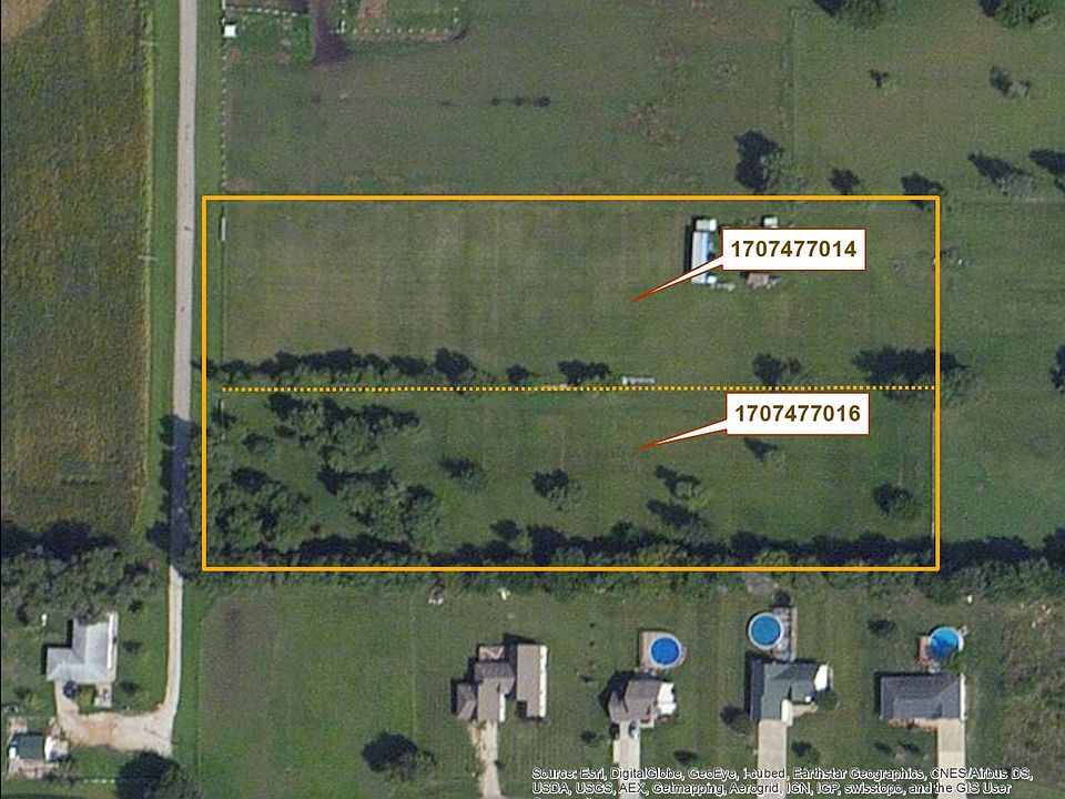 Aerial view of parcels