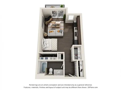 Floor plan Studio