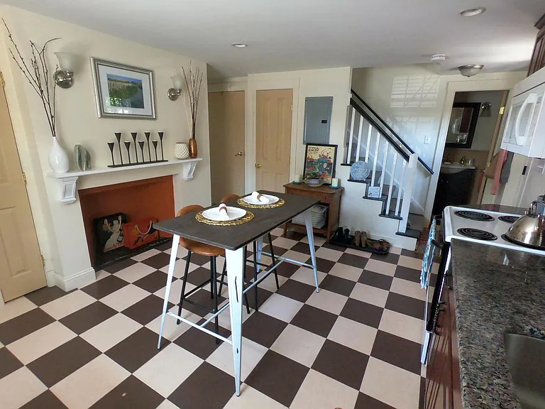 Eat in kitchen (shown prior to recent repainting).