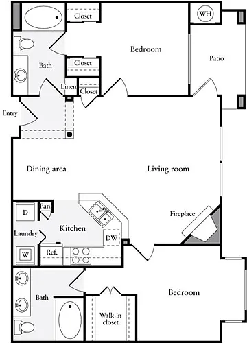 Floor plan 2 Bedrooms C