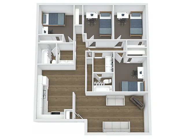 Floor plan 4x2M