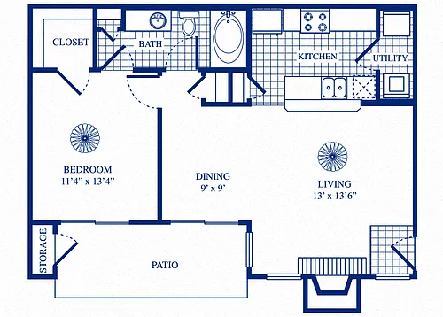 Floor plan A2 Income Restricted