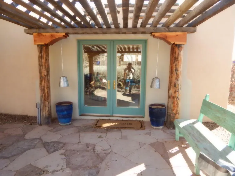 French doors enter into the great room