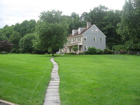 View from barn towards house