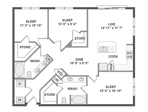 Floor plan C1