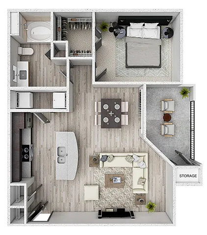 Floor plan A2a - Old River