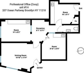 207 Ocean Pkwy SUITE 1H, Brooklyn, NY, 11218