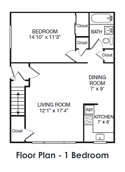 Floor plan One Bedroom