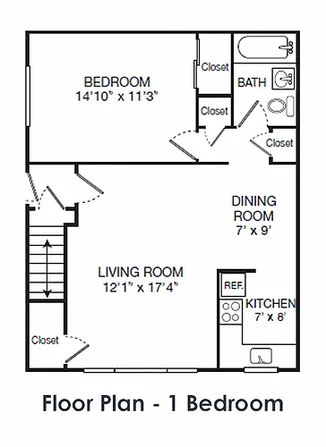 Floor plan One Bedroom
