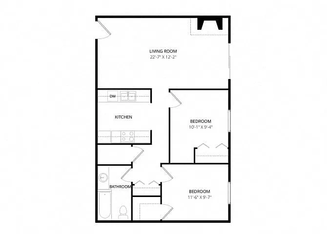 Floor plan 2 bedroom