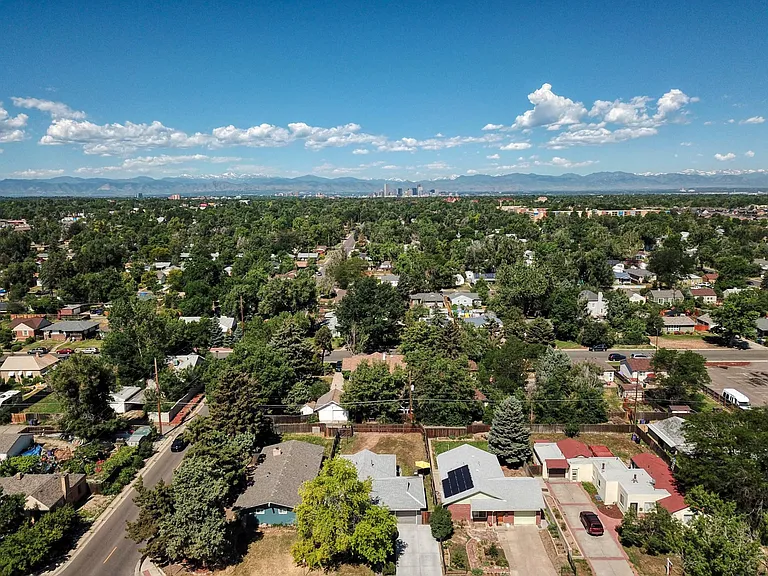 Arial view of the property