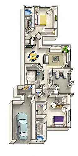 Floor plan Vallecito Renovated