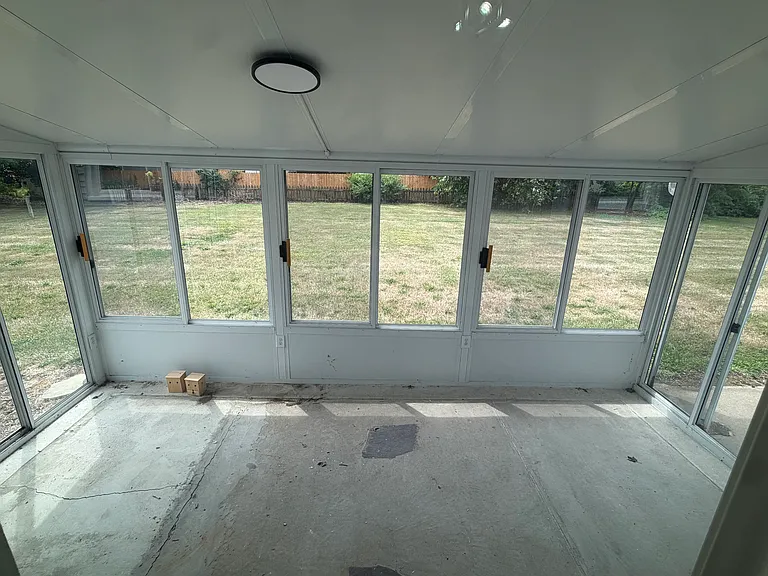 Three season enclosed patio