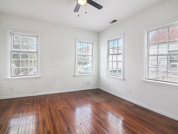 Spacious bedroom with lots of natural light
