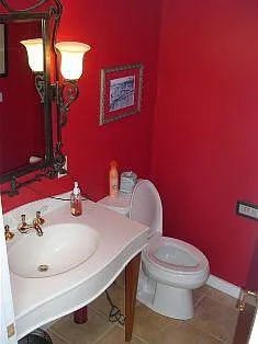 first floor 1/2 bath
