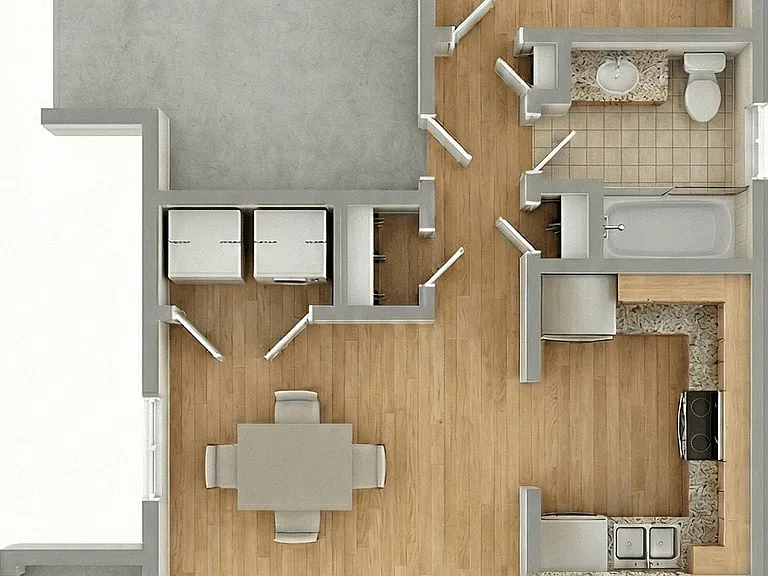 Delmar A1 1 br 841 sf (1) Delmar A1 1 br 841 sf (1)