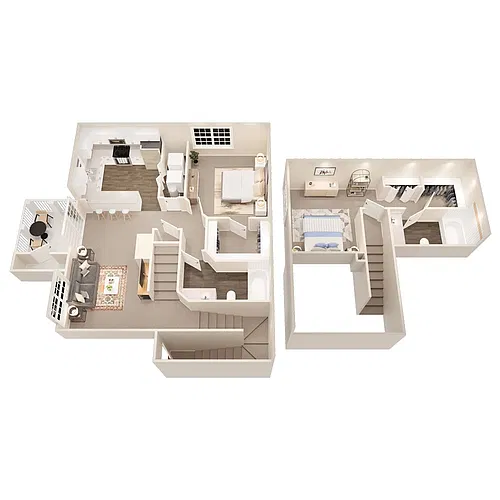 Floor plan Townhome 1