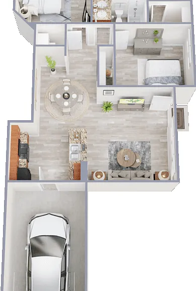 Via Tuscany with Attached Garage included Floorplan Diagram