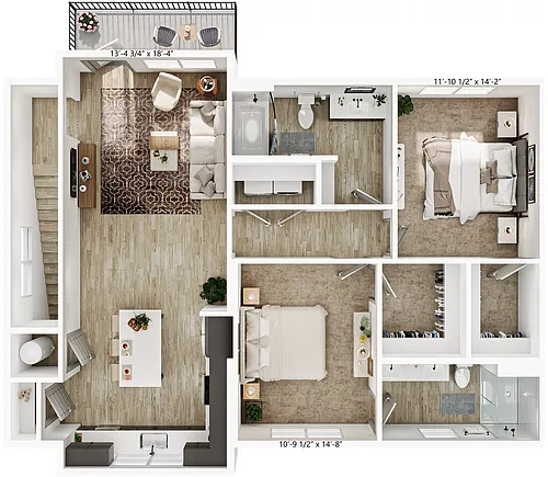 Floor plan B3