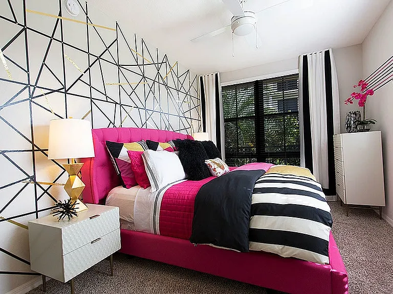 Large bedrooms with ceiling fans