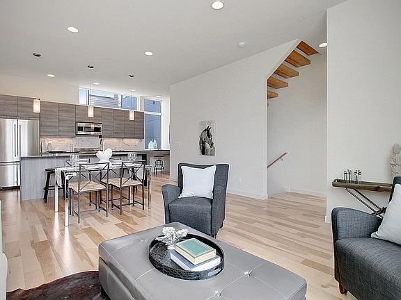 open living room and kitchen