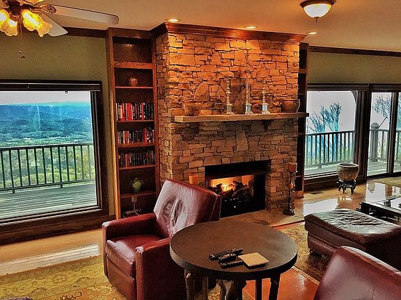 gas fireplace in living room