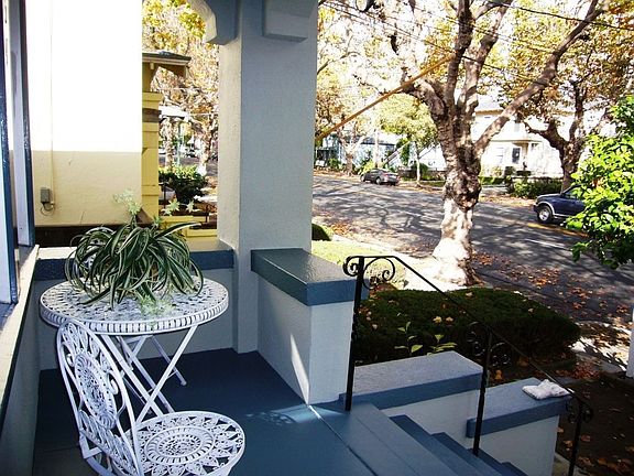 Inviting front porch