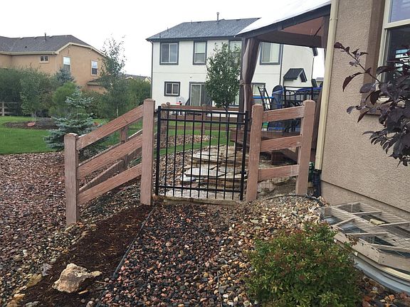 Gate near back deck