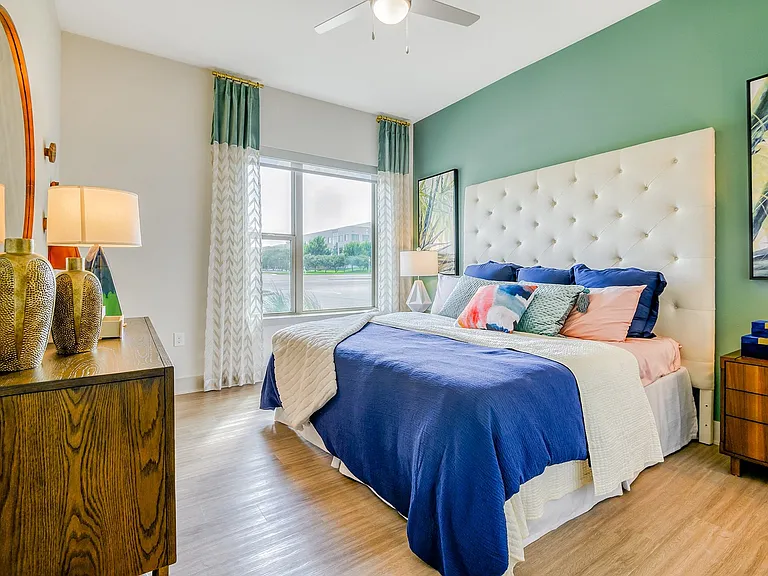 Hardwood flooring in bedrooms