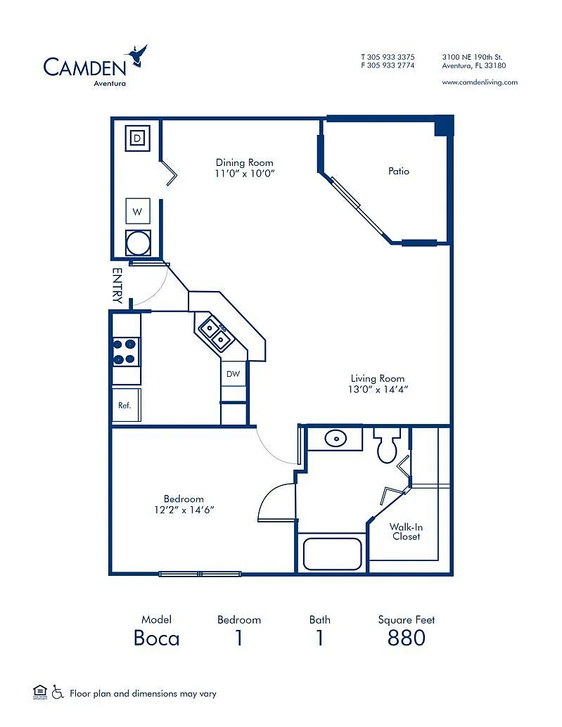 Floor plan Boca