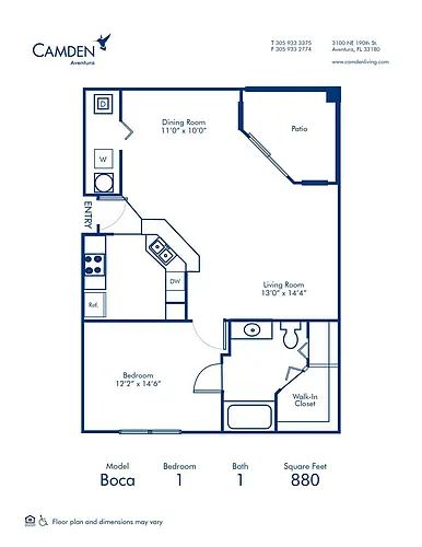 Floor plan Boca