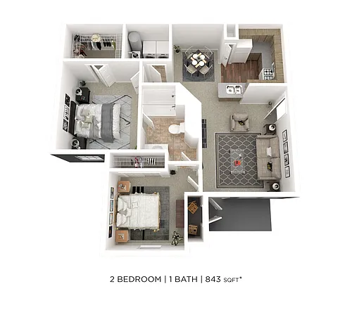 Floor plan Two Bedroom