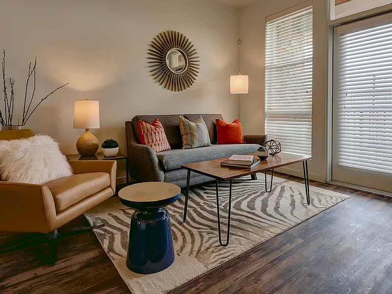 Living Room with Hard Surface Flooring
