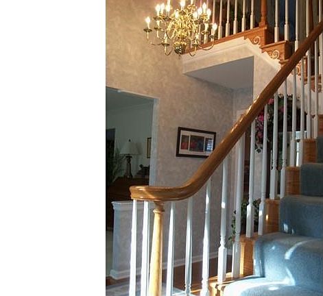 Sun trenched foyer