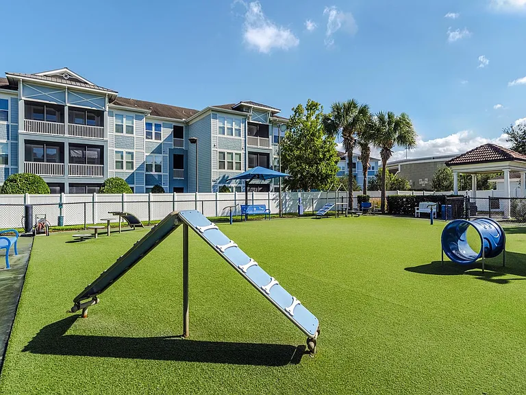 Spacious pet play park